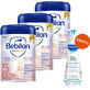 Bebilon Profutura DuoBiotik 5, leche maternizada nutritiva, para el preescolar, 3 x 800 g + Mustela Bebe Enfant Hydra Bebe, leche corporal, 300 ml gratis