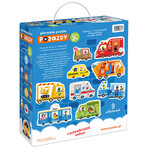 CzuCzu Primo Puzzle Veicoli, puzzle per bambini, da 2 anni, 28 elementi CzuCzu Primo Puzzle Veicoli, puzzle per bambini, da 2 anni, 28 elementi