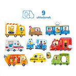 CzuCzu Primo Puzzle Veicoli, puzzle per bambini, da 2 anni, 28 elementi CzuCzu Primo Puzzle Veicoli, puzzle per bambini, da 2 anni, 28 elementi