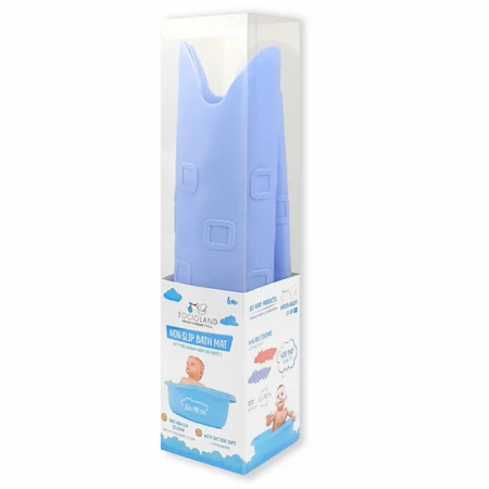 Bocioland, Anti-Rutsch-Badematte, blaues Krokodil, 1 Stück