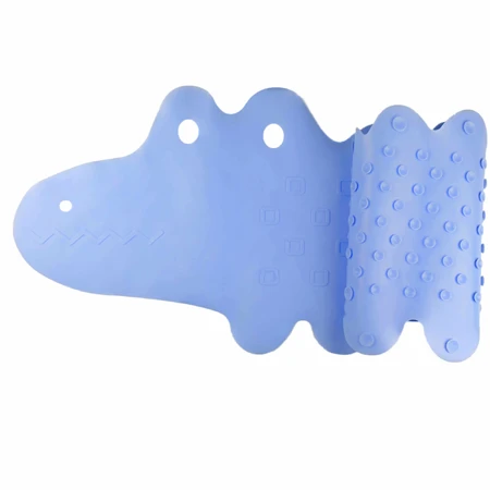 Bocioland, Anti-Rutsch-Badematte, blaues Krokodil, 1 Stück
