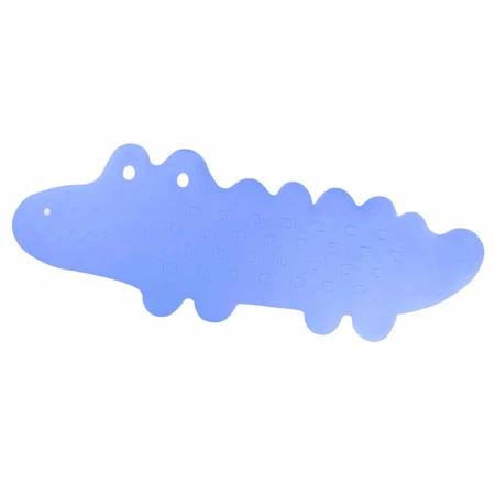 Bocioland, Anti-Rutsch-Badematte, blaues Krokodil, 1 Stück