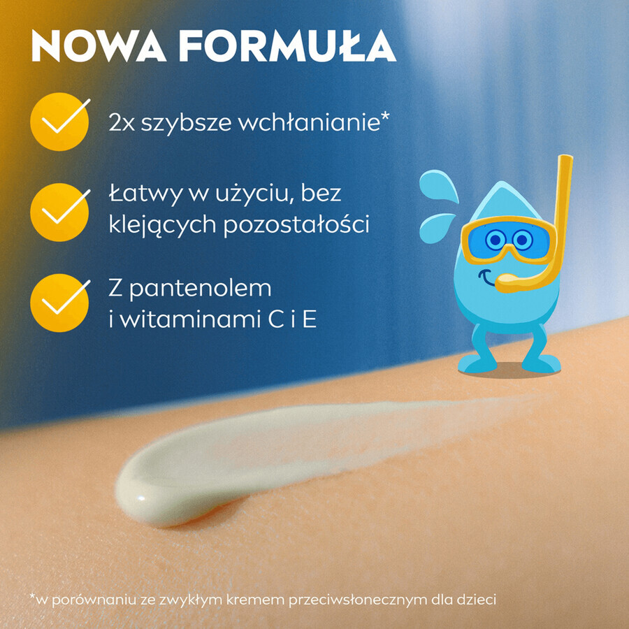 Nivea Sun Kids Protect & Care 5in1, Lotion solaire pour enfants, SPF 50+, 200 ml + jeu Dobble gratuit