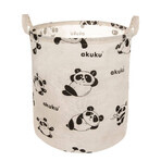 Ackuku, collapsible toy basket, panda, 1 piece Ackuku, collapsible toy basket, panda, 1 piece