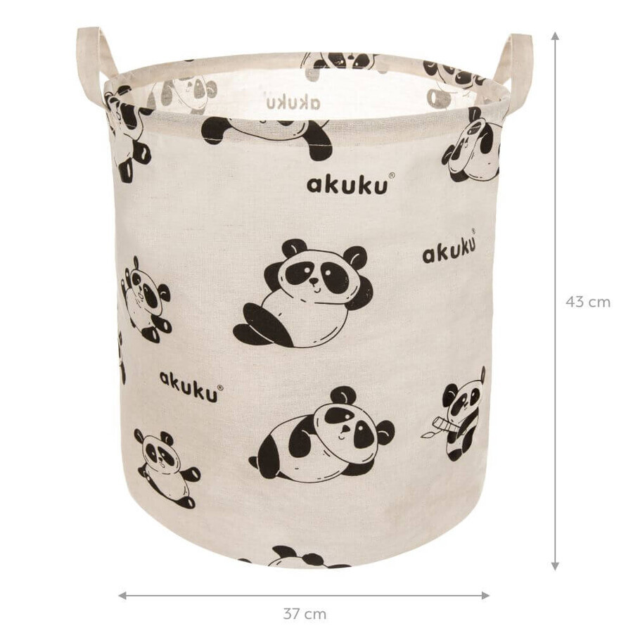 Ackuku, collapsible toy basket, panda, 1 piece