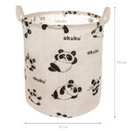 Ackuku, collapsible toy basket, panda, 1 piece Ackuku, collapsible toy basket, panda, 1 piece
