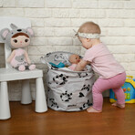 Ackuku, collapsible toy basket, panda, 1 piece Ackuku, collapsible toy basket, panda, 1 piece