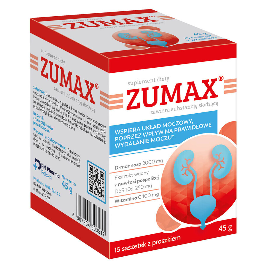 Zumax, 15 sobres