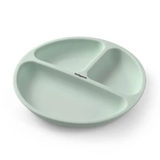 BabyOno, siliconen schoteltje met zuignap, groen, vanaf 6 maanden, 1 st.