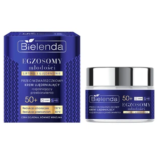 Bielenda Exosomas de Juventud 50+, crema reafirmante antiarrugas, iluminadora hiperpigmentación, 50 ml