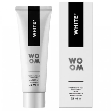 Woom, White +, antibakterielle Aufhellungszahnpasta, 75 ml