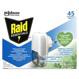 Raid Essentials, électro-fumigateur avec liquide insecticide contre les moustiques, 27 ml