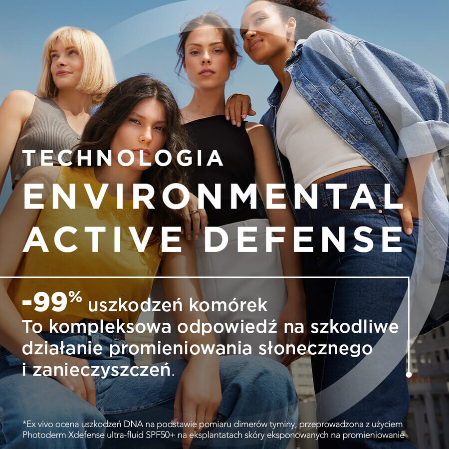 Bioderma Photoderm XDefense, ultralichte vloeistof met ontgiftende werking, kleur 02, SPF 50+, 40 ml
