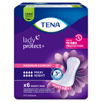 Set Tena Lady, prosoape sanitare urologice, Maxi Night, 6 x 6 buc