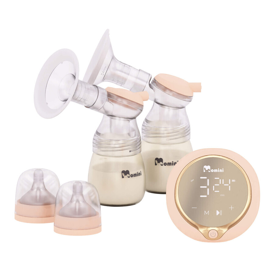 Momini MilkySilky, electronic breast pump, double, 4-phase