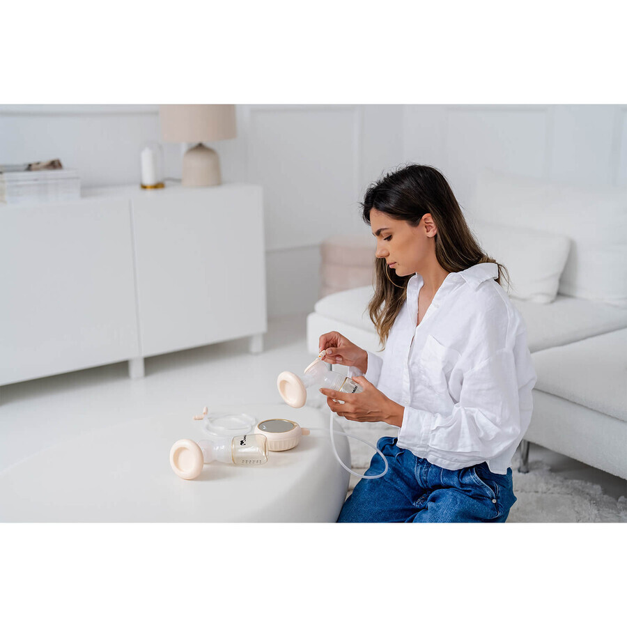 Momini MilkySilky, electronic breast pump, double, 4-phase