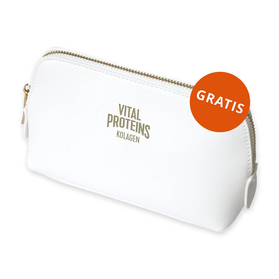 Set peptide de colagen Vital Proteins, aromă neutră, 2 x 284 g + pungă cosmetică gratuită