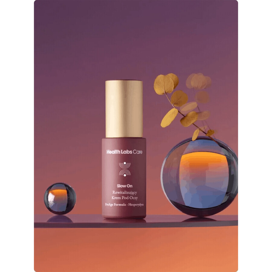 Health Labs Slow On, Crema rivitalizzante per il contorno occhi, 15 ml CONFEZIONE CONTAMINATA