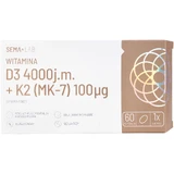 SEMA Lab Vitamine D3 4000 IE + K2 (MK-7) 100 µg, 60 capsules
