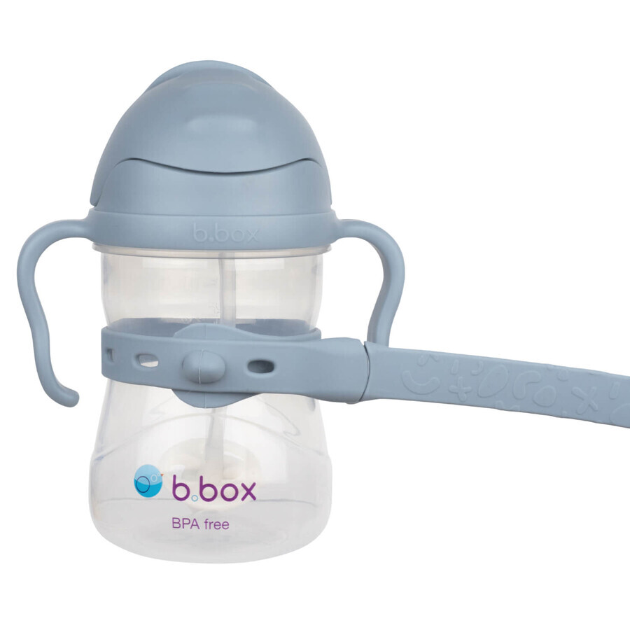 B.Box, bottle lanyard with straw, blue, 1 piece