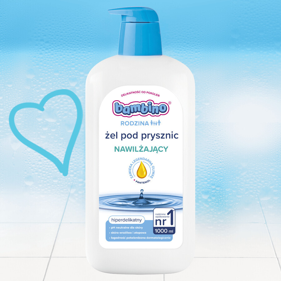 Bambino Family, feuchtigkeitsspendendes Duschgel, 1l