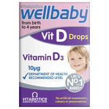 Vitabiotics Wellbaby Vitamina D picături, 30 ml