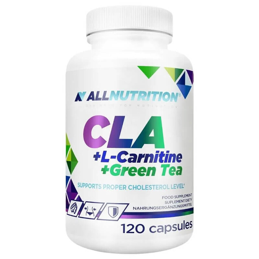 Allnutrition CLA + L-Carnitina + Tè verde, 120 capsule