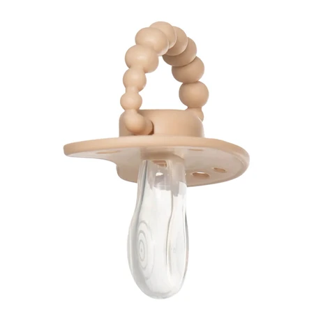 Luu Kids, suzetă, poziționare, silicon, Cookie Beige, 3-6 luni, 1 buc
