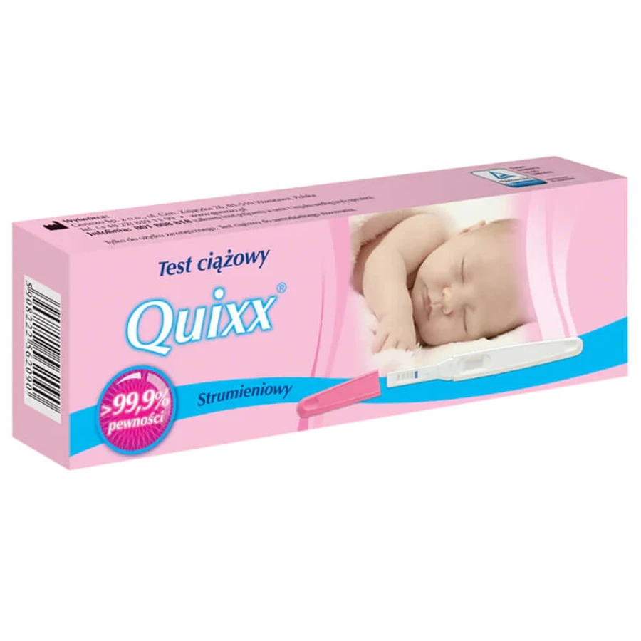 Quixx kit, zwangerschapstest, streaming, gevoelig 25 mIU/ml, 10 stuks