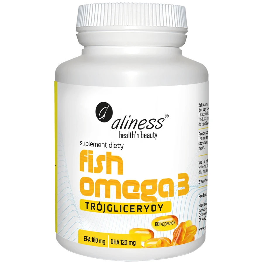 Aliness Vis Omega3 Triglyceriden 180/120 mg, 60 capsules