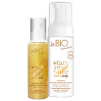 BeBIO Ewa Chodakowska set, huile naturelle avec particules dorées, 100 ml + mousse bronzante naturelle, 150 ml