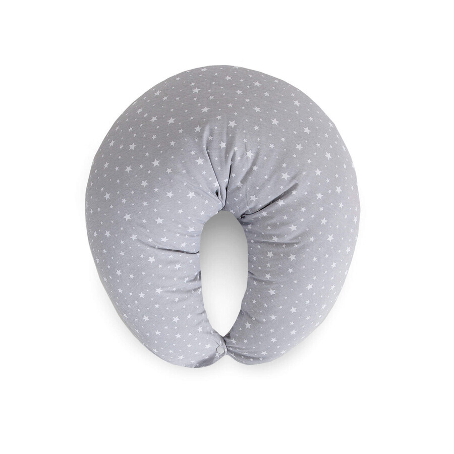 Ceba Baby Cebush Huggy, cuscino per la gravidanza, in jersey, Grigio Stelle