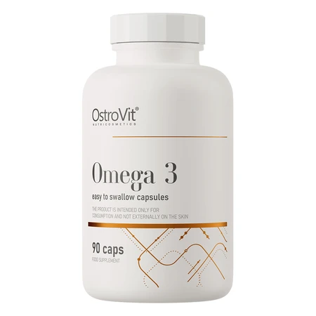 OstroVit Omega 3 Cápsulas fáciles de tragar, 90 cápsulas