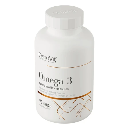 OstroVit Omega 3 Cápsulas fáciles de tragar, 90 cápsulas