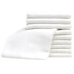 Bocioland, 115 g/m2 tetan diapers, white, 60 x 80 cm, 10 pieces
