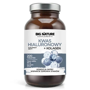 Big Nature Hyaluronic Acid + Collagen, 200 tablets