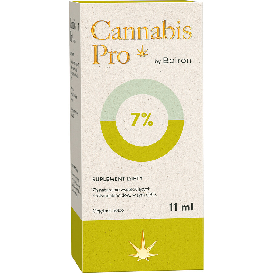 Boiron Cannabis Pro 7%, hemp oil, 11 ml