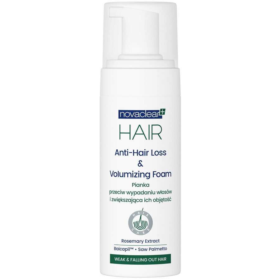 Novaclear Hair, schiuma anti-caduta e volumizzante, 150 ml