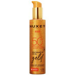 Nuxe Sun, ulei bronzant iluminator, spray, SPF 50, 150 ml + geantă de plajă gratuită