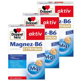 Doppelherz Aktiv Magnesium-B6 Citrat Set, 3 x 30 Tabletten