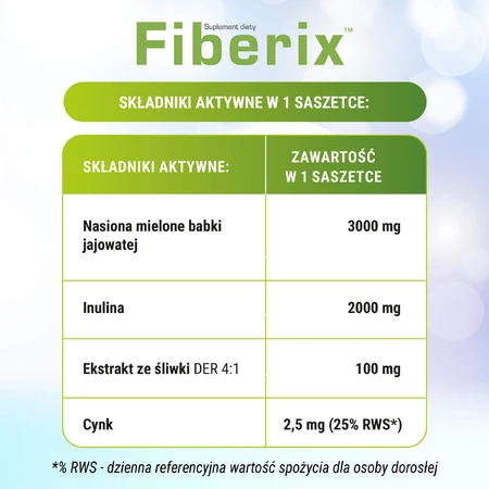 Fiberix, chocolade-vanillesmaak, 14 zakjes