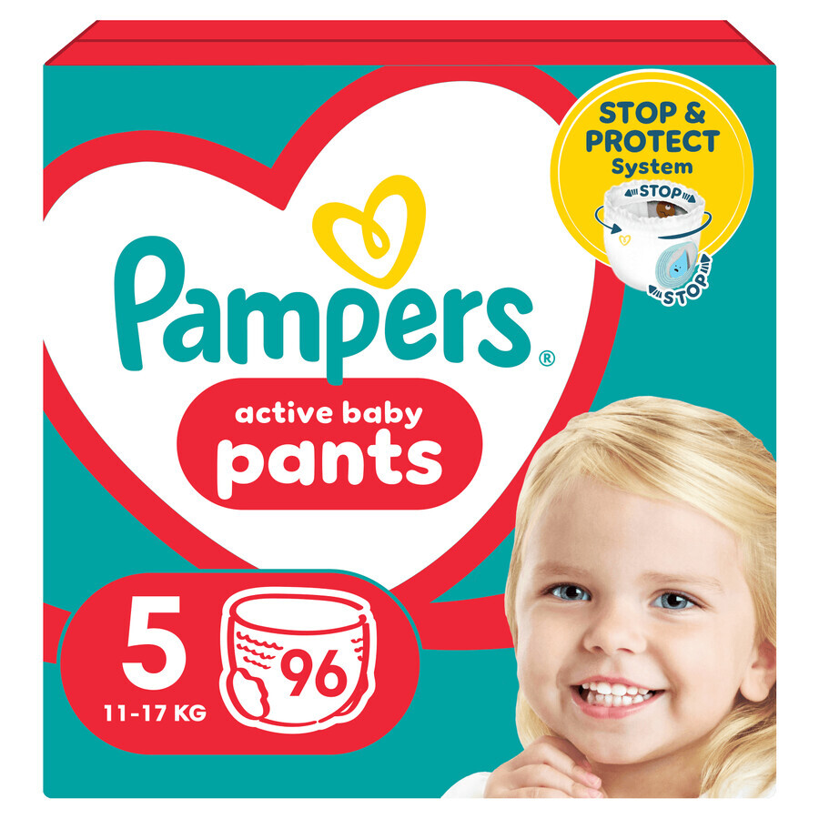 Pampers Pants set, pañales, talla 5, 12-17 kg, 2 x 96 pcs