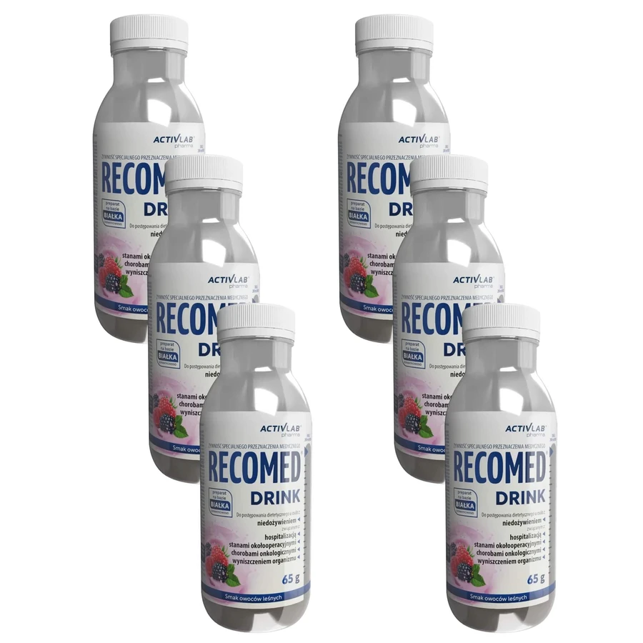 ActivLab Pharma RecoMed Drink, Waldfruchtgeschmack, 6 x 65 g