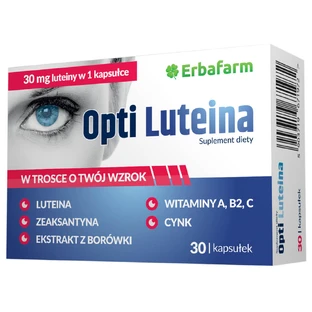 Erbafarm Naturale Opti Lutein 30 mg, 30 capsules
