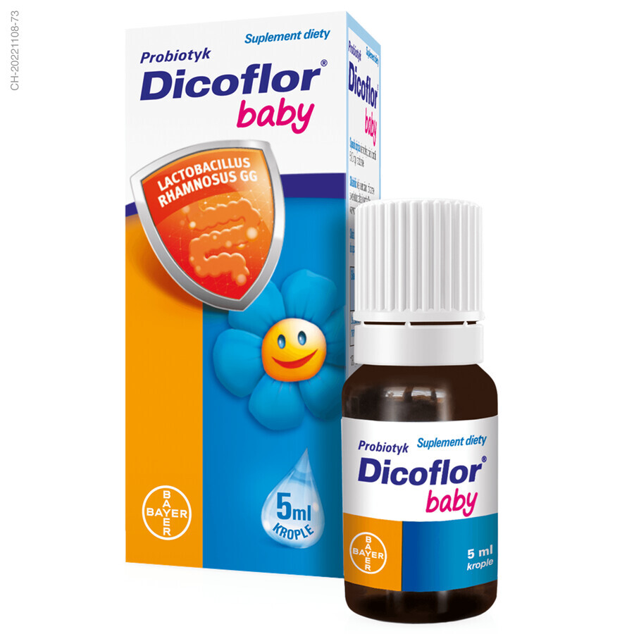 Dicoflor Baby set, for infants and children, drops, 3 x 5 ml