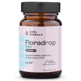 Aura Herbals Floradrop femi, probiotic, 20 capsules