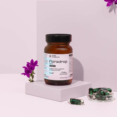 Aura Herbals Floradrop femi, probiotic, 20 capsules