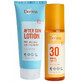 Set Derma Sun, lozione doposole, 200 ml + olio solare, SPF 30, 150 ml