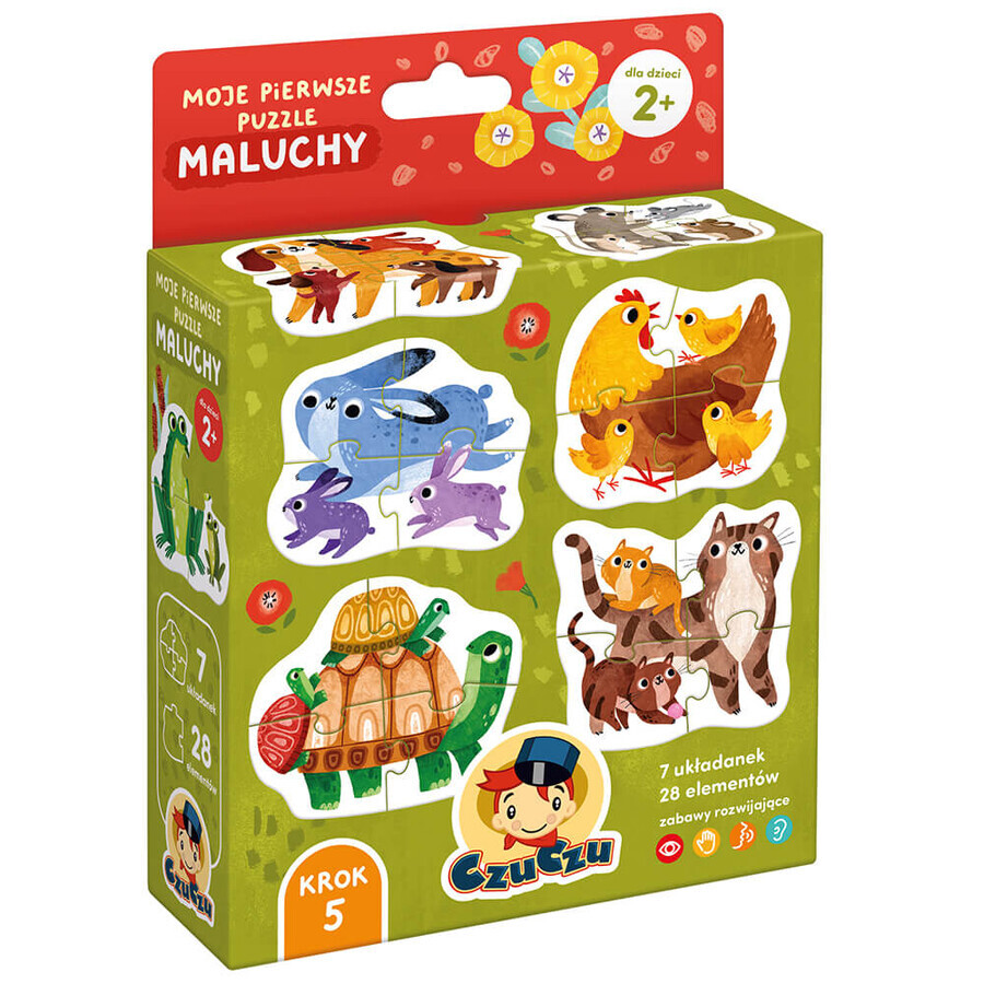 CzuCzu I miei primi puzzle per bambini, puzzle per bambini, da 2 anni, 28 elementi