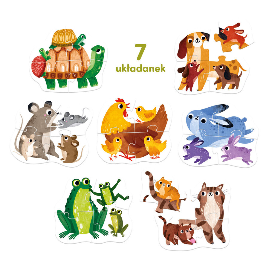 CzuCzu I miei primi puzzle per bambini, puzzle per bambini, da 2 anni, 28 elementi